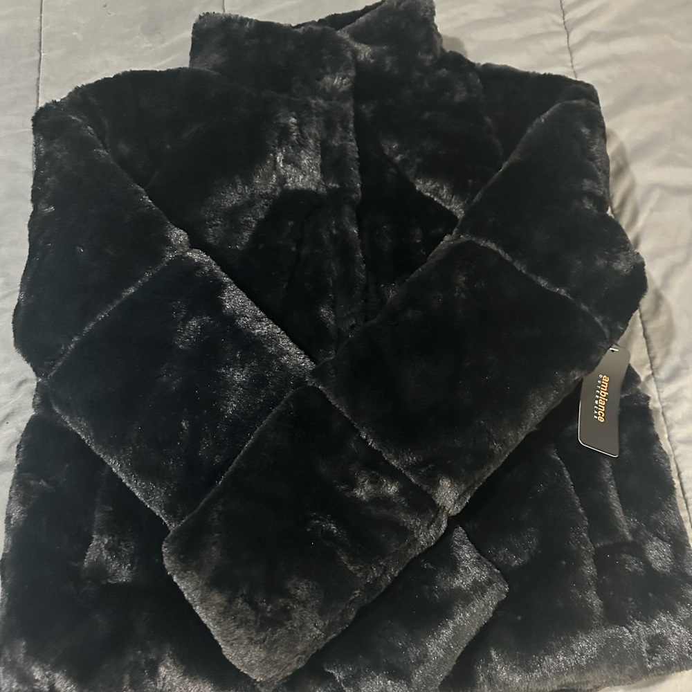 Black puffer jacket